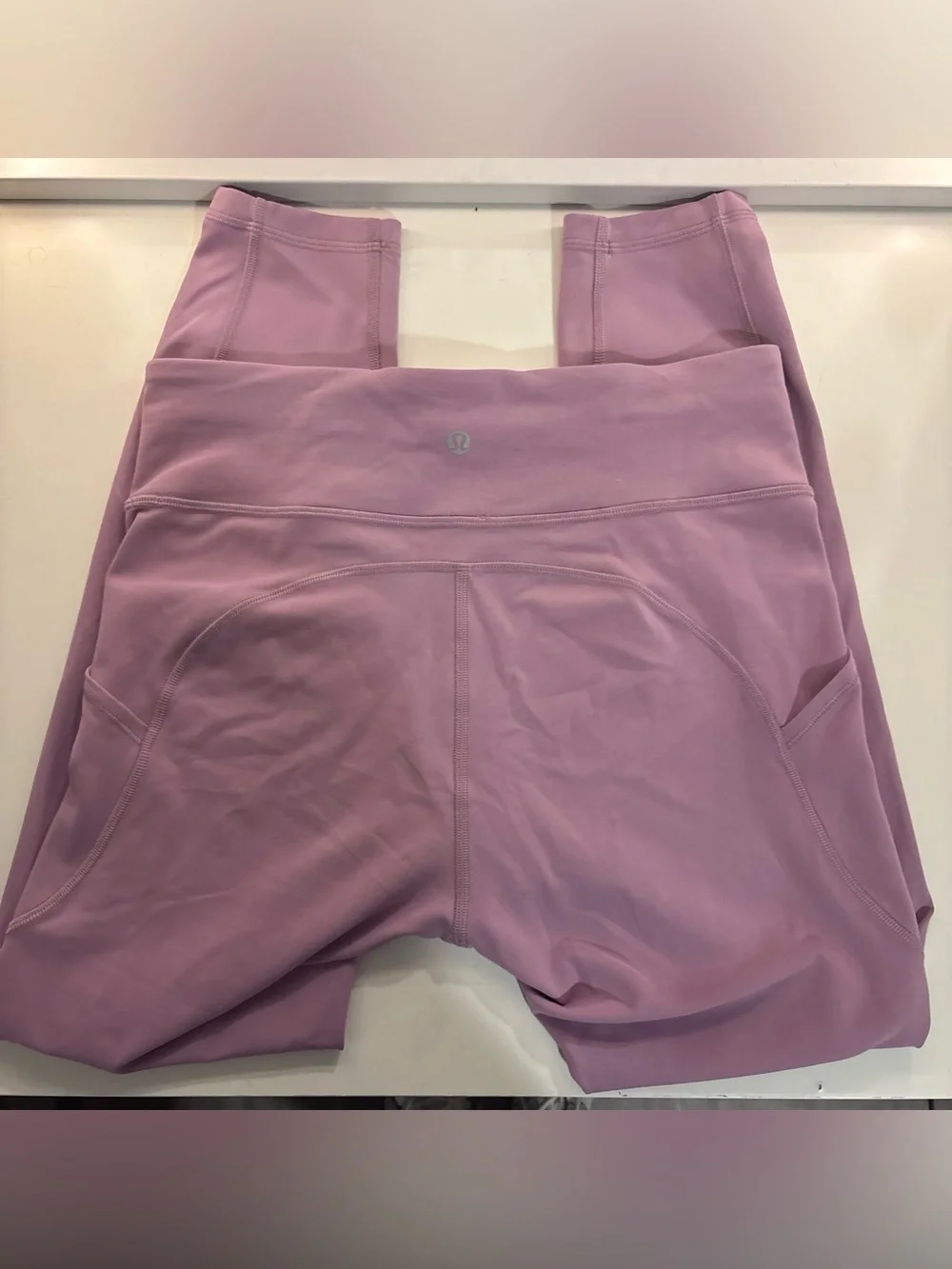Lululemon Mauve High-Waist Athletic Leggings